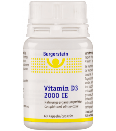 Burgerstein Vitamin D3 2.000 I.E. 60 Stück